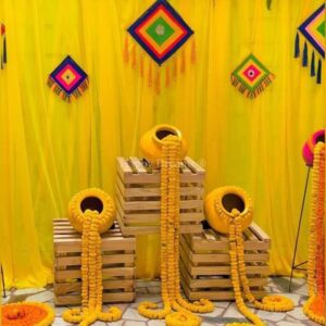 Haldi Decoration Backdrop Props 1