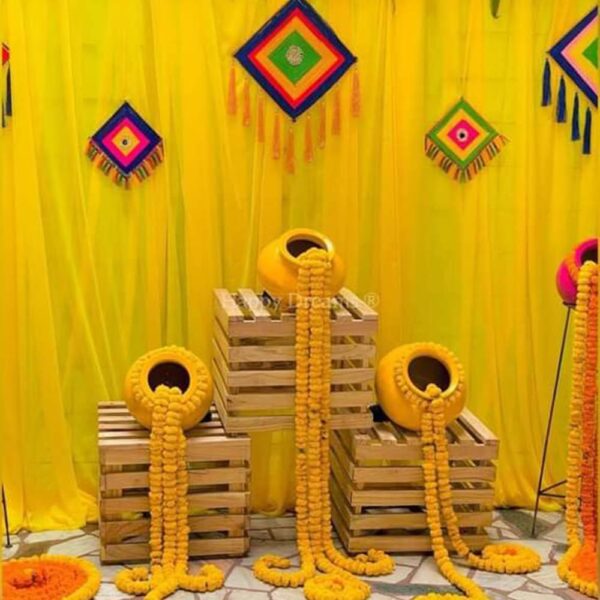 Haldi Decoration Backdrop Props 1