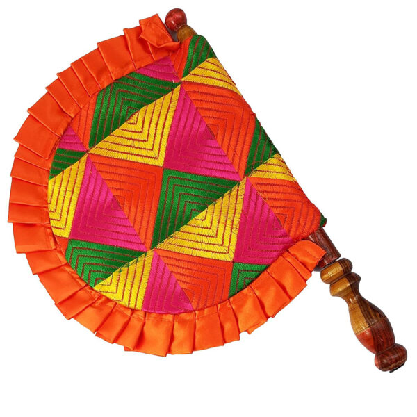 Handfan Pakhi Orange Image