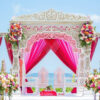 Indian Wedding Fiberglass Carved Jali Mandap 9