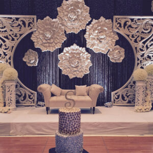 Modern Wedding Stage Backdrop