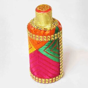 Oil Kuppi With Phulkari Embelishment Image