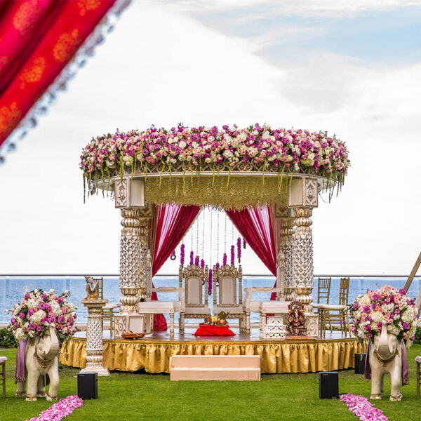 Traditional Indian Wedding Fiber Mandap 1