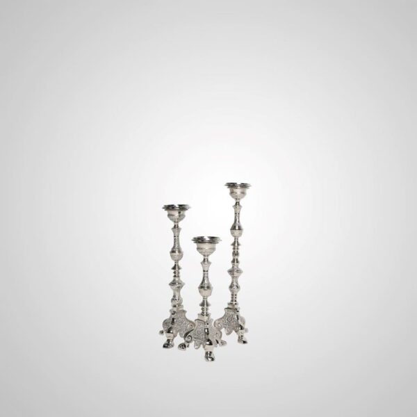 Victorian Metallic Trio Stands (silver)