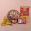 Floral Embroidery Karwa Chauth Thali Set With Cover 2